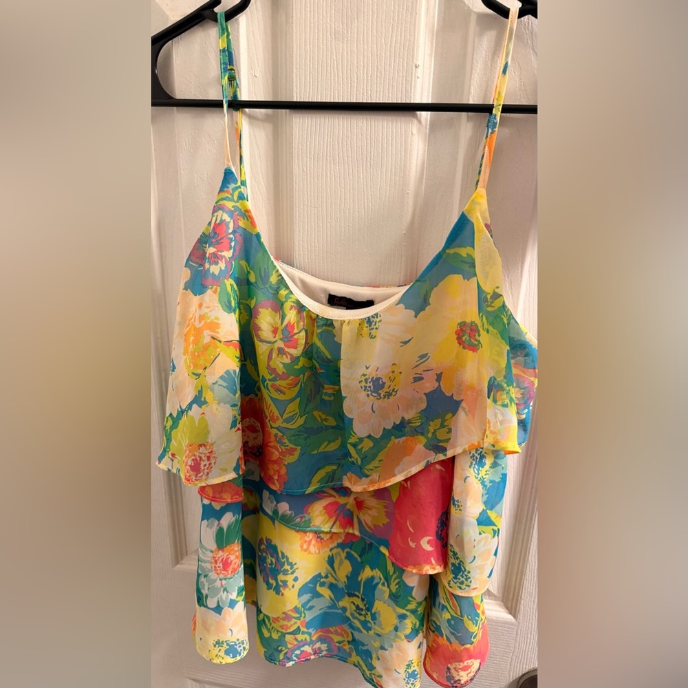 Sofia by Sofia Vergara Colorful Floral Women’s Top size Medium